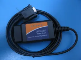 ELM 327 COM Port OBD2 сканер ELM 327 считыватель кода RS232 ELM327 OBD II диагностический инструмент