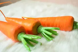 Simulación de vegetales artificiales zanahoria plástico decoración de la boda decoración del hogar 200 unids 100 unids