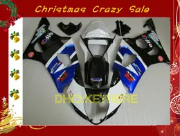 Försäljning Blå / Vit / Blk Moto Fairings för Suzuki 03 04 GSXR1000 GSX-R1000 2004 2003 Motorcykel Kroppsarbete