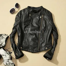 Оптом - Новая модная женская одежда искусственной кожи; кожаная куртка, куртка Biker