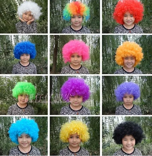 Parrucche Divertenti Parrucca Afro Anni '70 Colorata Unisex - Per Costume Disco, Clown, Feste, Halloween, ILOVEFANCYDRESS Parrucca Funky Per Costume - Foto 5