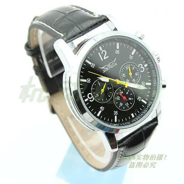 Jaragar Classic Design Original Watches Men Leather Dive