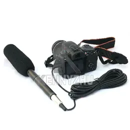 Profissional shotgun condensador condensador unidirecional câmera filmadora microfone mic 3.5mm plug para canon nikon