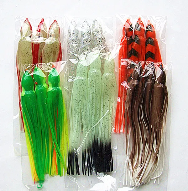 Octopus Skirt Rubber Fishing Lures 5.5 Or 6.0 Soft Bait For Big