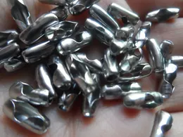 1000PCS 4 * 7mm Buffing Rostfritt stål Bead Chain Connection Clasphoks, Passa Smycken Tillbehör