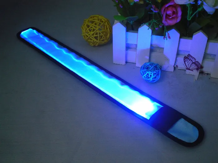 LED Nylon Fabric LED Light Luminous Wrist Strap Flash... From Smile ...