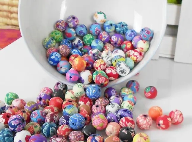 Polymer Clay Beads In Mixed Colors 10mm Loose Fit For Baby Jewelry Fittings  From Charm_girls, $30.78