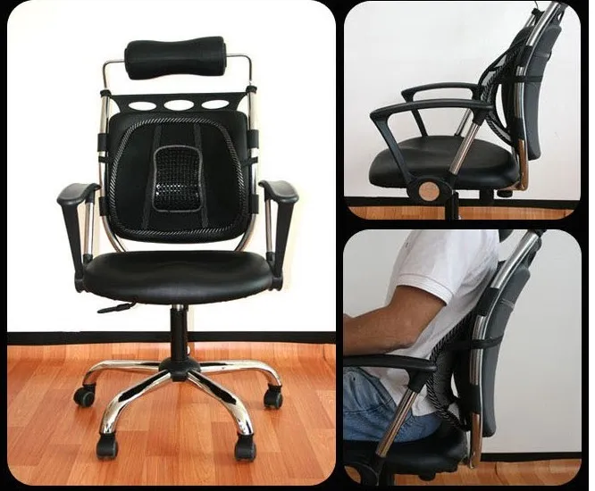 Whole Car Seat Office Chair Massage Back Lumbar Support Mesh