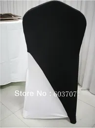 Black Color Spandex Chair Cover Cap Sashes 100PCS A Elastic Pocket In the Bottom