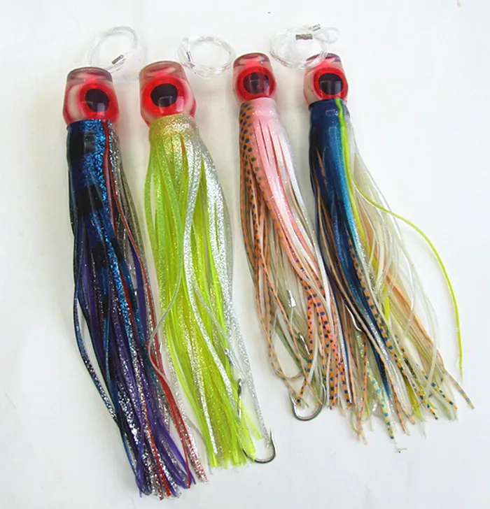 Fishing Lure Octopus Skirt Bait Game Lures Tuna Lures Trolling Fishing Lure  Soft Bait Hook Line Suite PP Soft Head Lure Three Size5001825 From 46,18 €