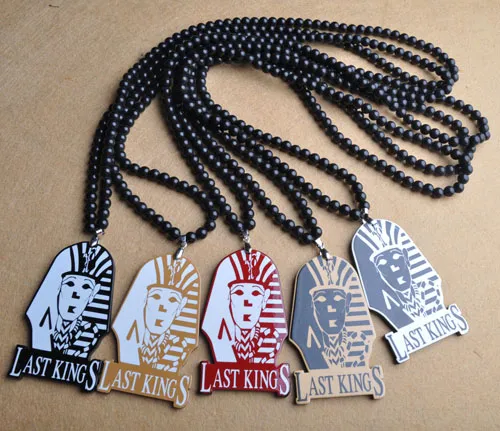 New Mens Unisex HipHop Acrylic Last Kings Pendant Bead Chain Bboy ...