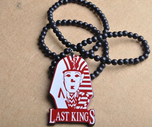 New Mens Unisex HipHop Acrylic Last Kings Pendant Bead Chain Bboy ...