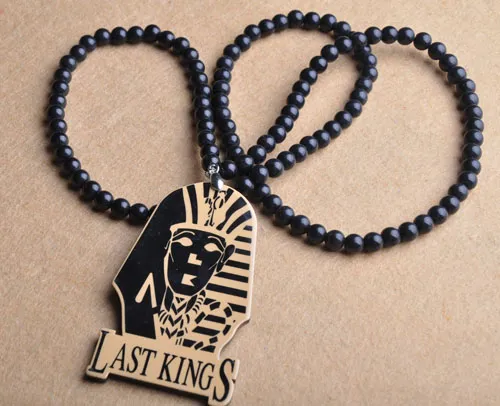 New Mens Unisex HipHop Acrylic Last Kings Pendant Bead Chain Bboy ...