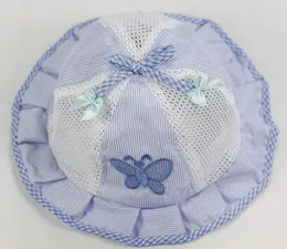 Walka bawełniana Sieć Wiadro Dziecięce Kapelusze Dziecko Sun Hat Baby Hat Baby Sun Hat Bonnet (50 sztuk / partia)