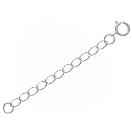 20 PCS Collar Pulsera Cadena Extender ~ .925 Opción de dos longitudes de plata de ley: 7,5 cm (3 pulgadas) -5cm (2 pulgadas) Longitud