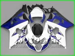 Blau-weißes Verkleidungs-Karosserieset für Suzuki 2004 2005 GSXR 600 750 K4 GSXR600 GSXR750 04 05 R600 R750 Karosseriereparatur ABS-Verkleidungen