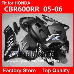 Free 7 gifts injection fairing kit for Honda CBR600RR 2005 2006 CBR 600RR 05 06 F5 fairings G2e all flat glossy black motorcycle body work