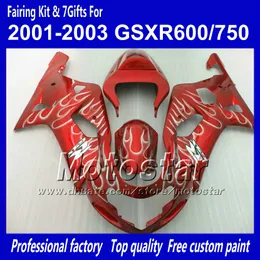 Bodywork Fairings för Suzuki GSXR 600 750 K1 2001 2002 2003 GSXR600 GSXR750 01 02 03 R600 R750 Road Racking Fairing Set RR54