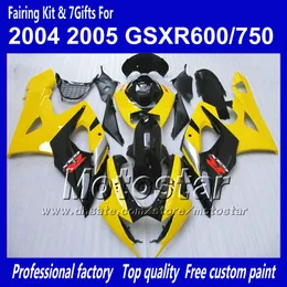 Gratis Anpassade Fairings Body Kit för Suzuki GSXR 600 750 K4 2004 2005 GSXR600 GSXR750 04 05 R600 R750 ABS FAIRING SS29