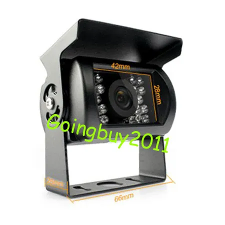 2 x 24V 18 LED IR Waterproof Reversing Camera with 9 LCD Monitor Car ...
