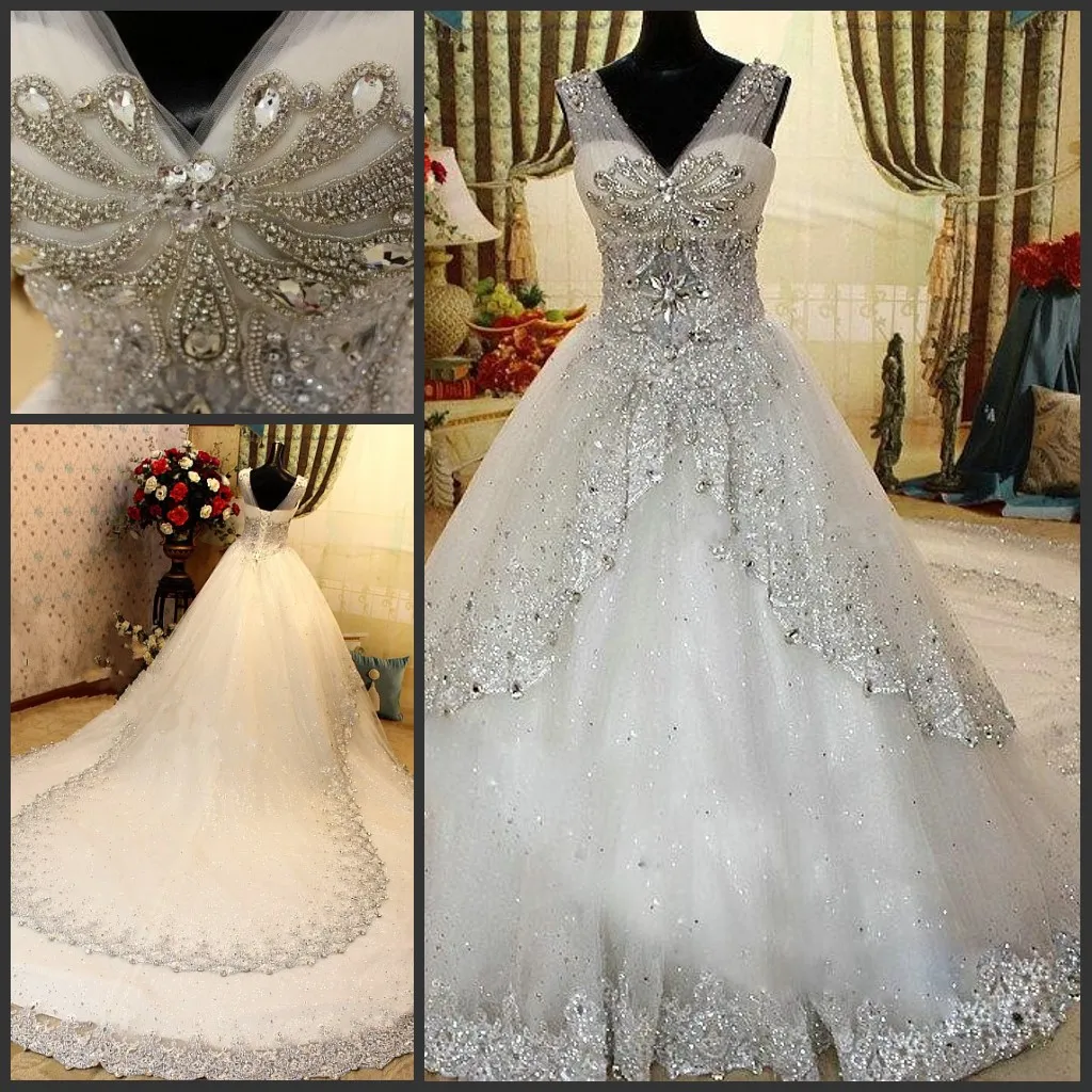 rhinestone wedding dress