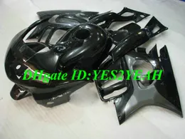 Kit carenatura moto personalizzata per Honda CBR600F3 97 98 CBR600 F3 1997 1998 Set carene in plastica ABS grigio lucido nero + regali HQ17