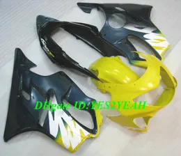 Honda CBR600F4 için özel Enjeksiyon kalıp Kaporta kiti 99 00 CBR600 F4 1999 2000 ABS Sarı mavi Fairings set + Hediyeler HJ06