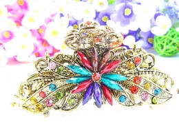 BIG vintage hair Clamps claw clips Jewelry zinc alloy rhinestone crown hair claw hair clip hair accessory mixed 25pcs/lot #3016