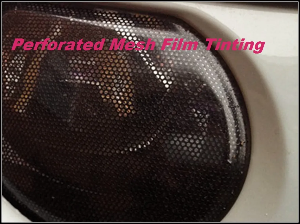 Headlight Tint Tint Perforated Mesh Film Fly Eye Tint Legal On The Road