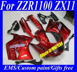 Fairings Body Kitfor Kawasaki Ninja ZZR1100 93 94 00 01 03 ZX11 1993 2001 2003 ZZR1100D ZX11 Motorcykel Fairing Bodywork + Gifts ZD41