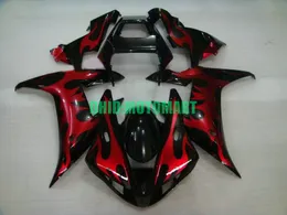 Zestaw do obróbki motocykli dla Yamaha YZFR1 02 03 YZF R1 2002 2003 YZF1000 Hot Red Gloss Set + Gifts YC03