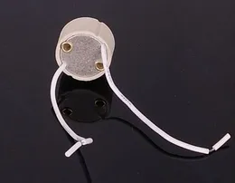 10 sztuk / partia GU10 Base Socket Lampa Uchwyt Ceramiczny Złącze przewodu