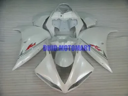 Injection mold Fairing kit for YAMAHA YZFR1 09 10 11 12 YZF R1 2009 2012 YZF1000 ABS White Fairings set+gifts YF10