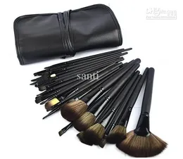 32 stücke professioneller make-up bilden kosmetische brush set kit werkzeug rollen up