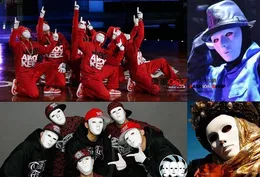 2013 nieuwe hiphop jabbawockeez lege mannelijke gezichtsmasker Halloween partij masker, gratis verzending wereldwijd