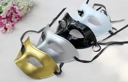 Erkek Cadılar Bayramı Noel Masquerade Maskeleri Venedik Dans partisi yarım yüz Maskesi 4 renkler