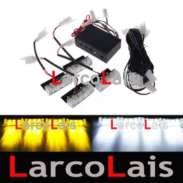 10pcs 4 x 3 lumières stroboscopiques à LED feu clignotant clignotant lumière de sécurité de récupération d'urgence DLCL8610