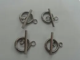 20 sets Good Quality silver Stainless steel accessor 14mm Ring.20mm Bar Jewelry finding DIY Toggle Clasp Set