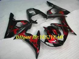 Motorcycle Fairing kit for YAMAHA YZFR6 03 04 05 YZF R6 2003 2004 2005 YZF600 ABS New red black Fairings set+Gifts YN21