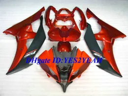 Kit de Carenagem de motocicleta para YAMAHA YZFR6 08 09 10 15 YZF R6 2008 2009 2015 YZF600 ABS Cool vermelho Carenagens + Presentes YG06
