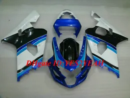 Hi-Grade Motcle Fairing kit for SUZUKI GSXR600 750 K4 04 05 GSXR600 GSXR750 2004 ABS white blue Fairings set+Gifts SG18