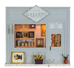 Drewniany DIY Handmade Self-Montaż Dollhouse Mini Dom 13511 - Galeria