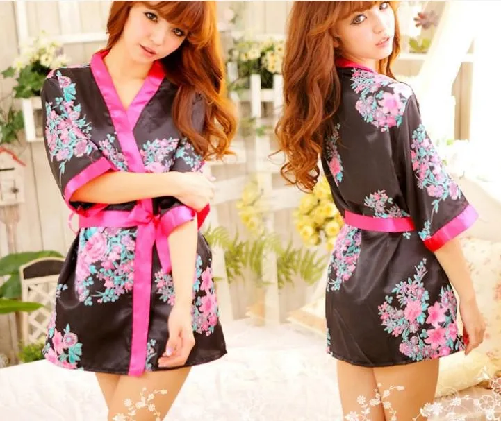 sexy lingerie amateur pics Mesh Sheer Long Kimono Robe Sexy Women Transparent Lingerie main image 0