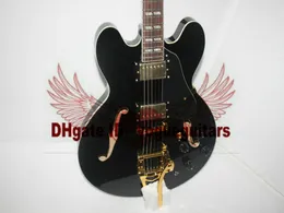Özel Mağaza Caz Guitar Black Hollow Vücut 335 Çin'den Elektro Gitar Hot OEM gitar