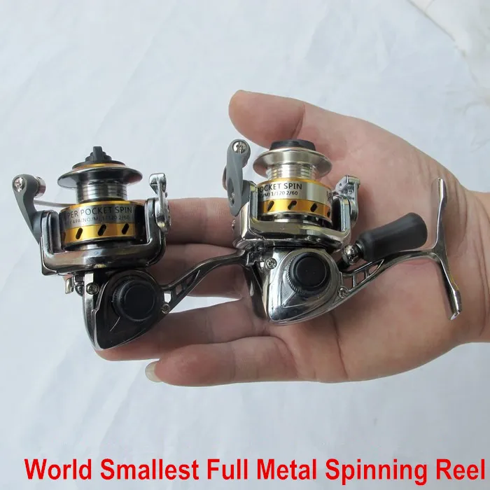 Micro Compact Spinning Reel, Mini 100 Metal Small Fishing Reel for Freshwater and All Season Fishing