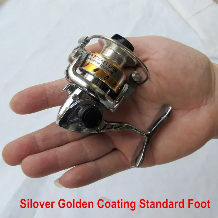 Micro Compact Spinning Reel, Mini 100 Metal Small Fishing Reel for  Freshwater and All Season Fishing