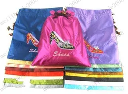 Neue Design Silk Brokat Drawstring Taschen für die Speicherung von Schuhen / Strumpfhosen Mode Geschenk 36x28cm MYY8380