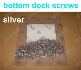 Original Silver & Black Bottom Dock Screws 5 Point Star Pentalobe Screw for iPhone 5 iPhone 5S 2000pcs/lot