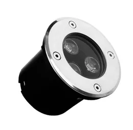 Partihandel IP68 3x3W Varm Vit / Vit / Kylvit / RGB LED Underground Lampa LED Utomhuslampor DC12V eller AC85 ~ 265V