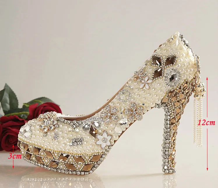 Jeweled wedding heels outlet